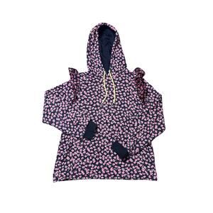 Sandy Liang x Target hoodie ditsy floral print and ruffle shoulders